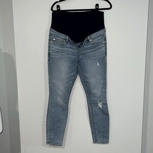 Gap Maternity Distressed Skinny Jeans